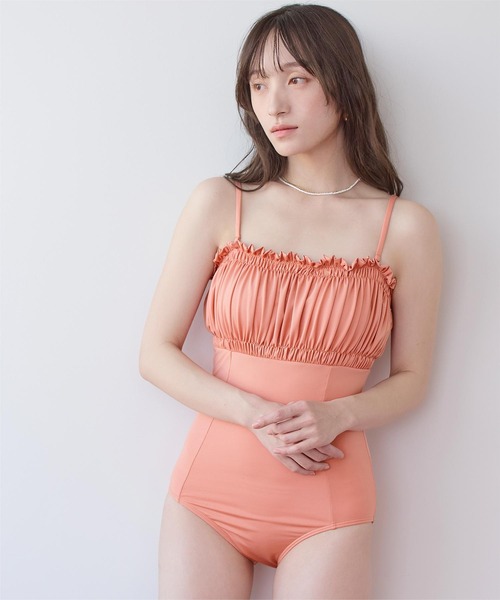 SEA DRESS（シードレス） 水着 フリルギャザーデザインワンピース/水着