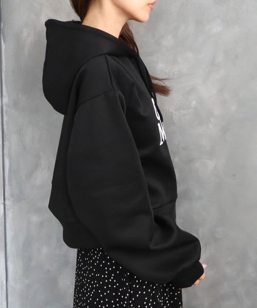 CECIL McBEE（セシルマクビー） パーカー 刺繍ロゴパーカー レディース