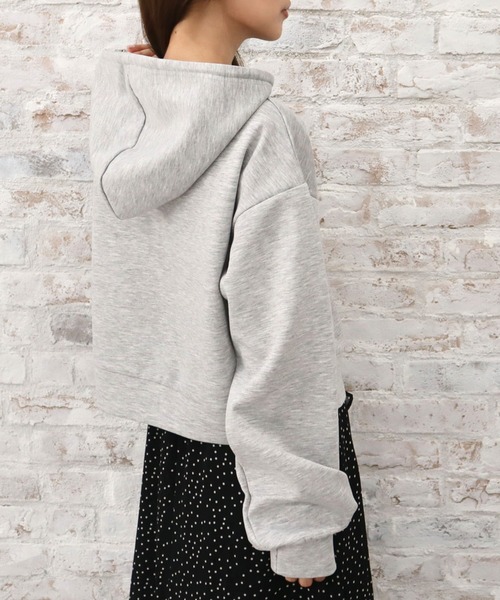 CECIL McBEE（セシルマクビー） パーカー 刺繍ロゴパーカー レディース