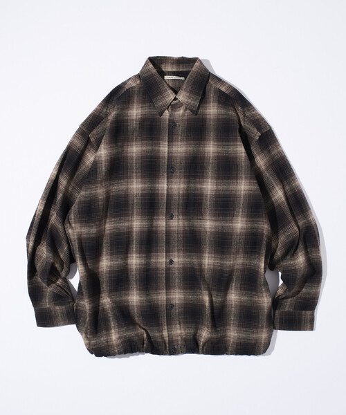 シャツ 限定展開 ワイドシルエット オンブレチェック スピンドル シャツ メンズ | FREAK'S STORE | 02