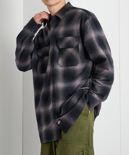 Dickies（ディッキーズ） シャツ 「Dickies」ピーチツイルワークシャツ