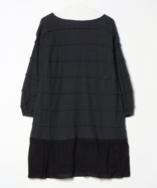 「haupia」 ドッキングワンピース 38 ブラック レディース_画像2