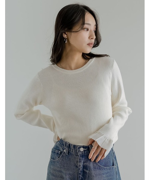 emmi 異素材フリルニットトップス emmi 異素材フリルニットトップスの通販はau PAY マーケット - 輸入