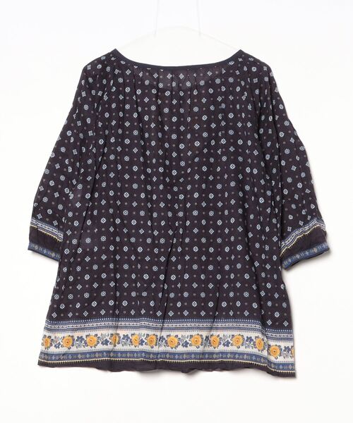 「ADIEU TRISTESSE」 7分袖ブラウス - ネイビー レディース_画像2