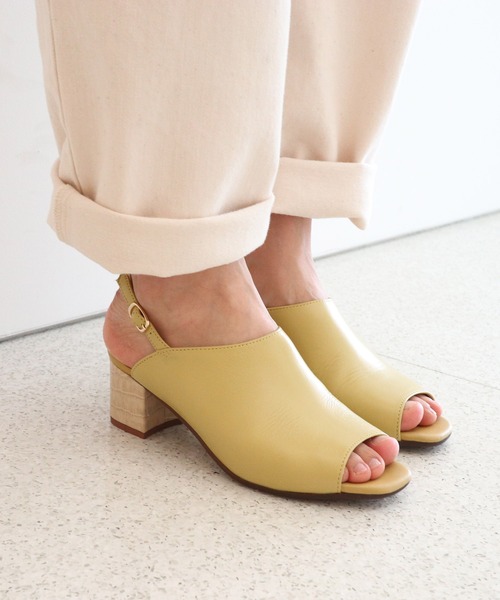 「MODE KAORI」 ヒールサンダル 23cm ブラック レディース_画像3