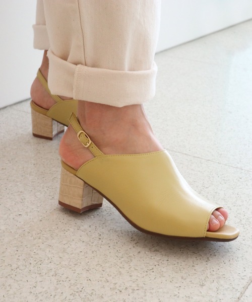 「MODE KAORI」 ヒールサンダル 23cm ブラック レディース_画像5