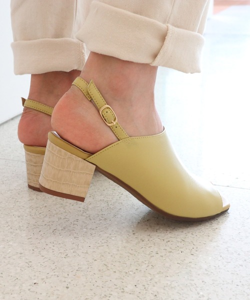 「MODE KAORI」 ヒールサンダル 23cm ブラック レディース_画像8