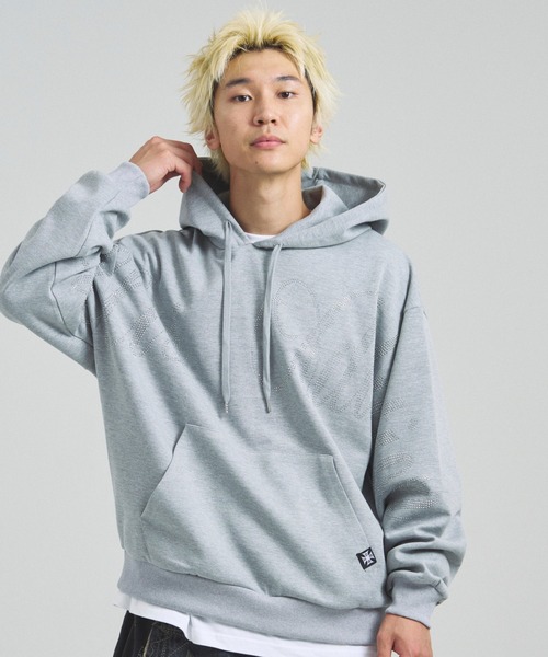 【美品・レア】STONE  DUST加工 フーディ L GALLIS ADDICTION（ガリスアディクション） パーカー GA STONE BIG