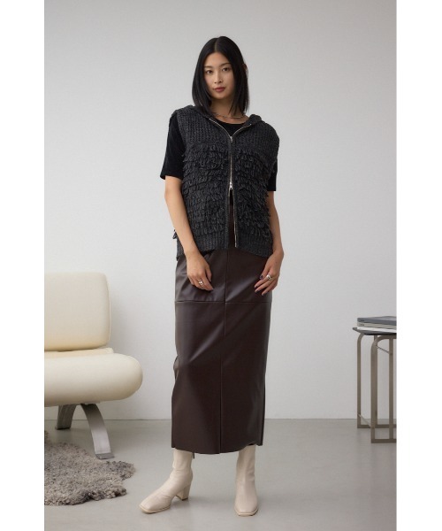 AZUL BY MOUSSY（アズールバイマウジー） ベスト ジレ ZIPフーディ