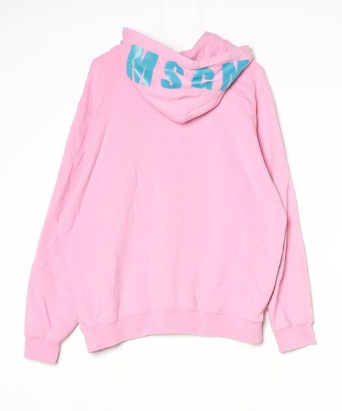 r　　　MSGM パーカー　ピンク　Sサイズ　【美品】当日発送 MSGM（エムエスジーエム） プルオーバーパーカー S ピンク メンズ