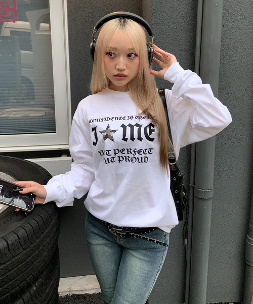 lilful tシャツ Y2Kデザイン アソートロンT 迷彩柄/レオパード柄
