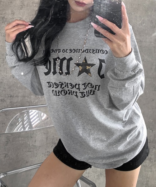 lilful tシャツ Y2Kデザイン アソートロンT 迷彩柄/レオパード柄