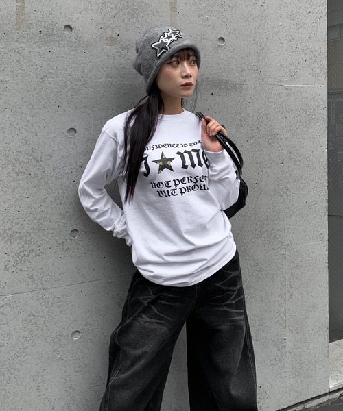 lilful tシャツ Y2Kデザイン アソートロンT 迷彩柄/レオパード柄