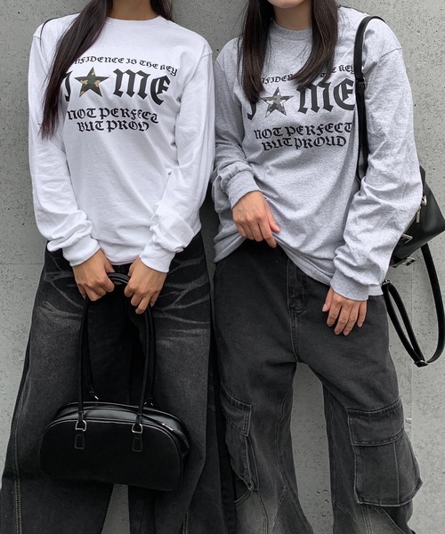 lilful tシャツ Y2Kデザイン アソートロンT 迷彩柄/レオパード柄