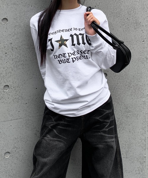 lilful tシャツ Y2Kデザイン アソートロンT 迷彩柄/レオパード柄