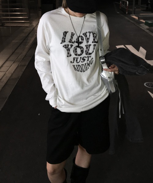 lilful tシャツ Y2Kデザイン アソートロンT 迷彩柄/レオパード柄