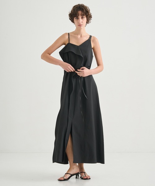 CITY TOKYO ワンピース Leather Belted Camisole Dress/レザー