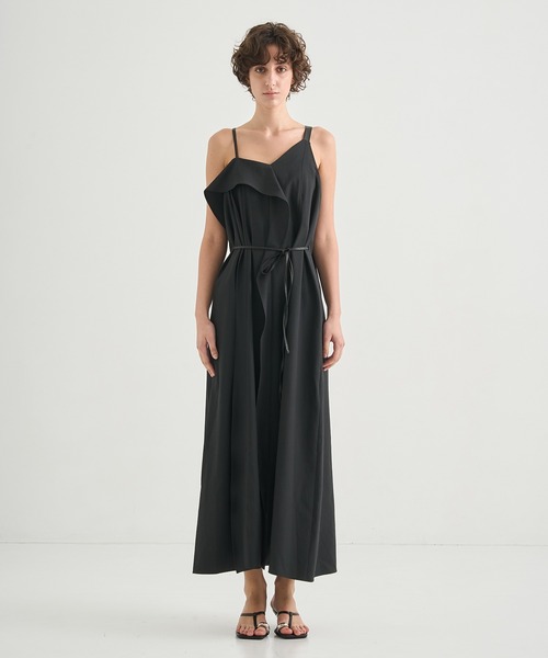 CITY TOKYO ワンピース Leather Belted Camisole Dress/レザー