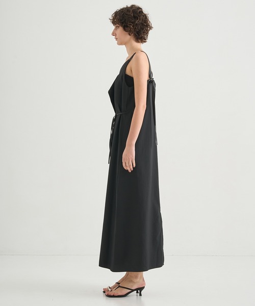 CITY TOKYO ワンピース Leather Belted Camisole Dress/レザー