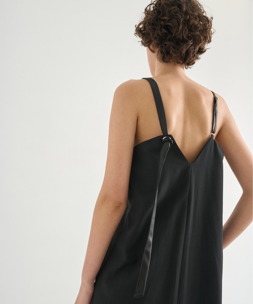 CITY TOKYO ワンピース Leather Belted Camisole Dress/レザー