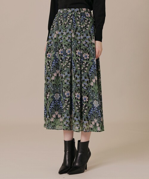 新品マッキントッシュ　ライスドットプリントロングスカートM黒39600円サンプル MACKINTOSH LONDON（マッキントッシュ ロンドン） スカート ボタニカル
