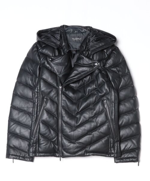 ラムレザー ダブルライダースジャケット トルネードマート TORNADO MART（トルネードマート） ダウンジャケット ダウン ダブル