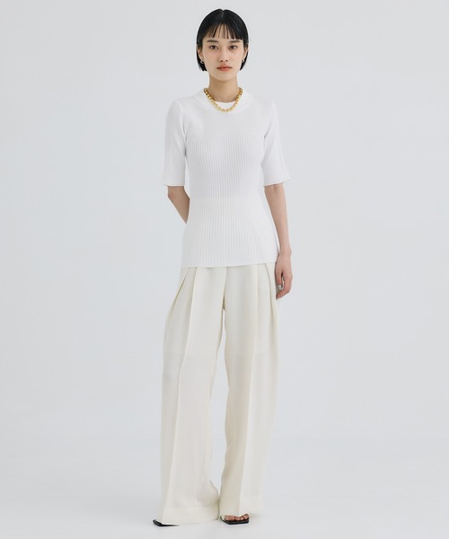 「WRAPINKNOT」 半袖ニット 000 ブルー レディース_画像2