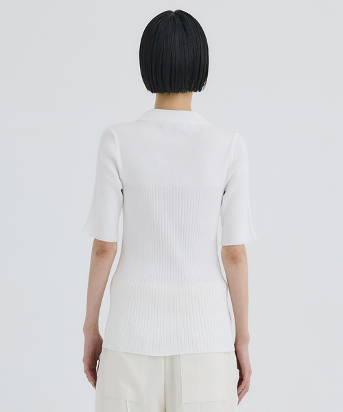 「WRAPINKNOT」 半袖ニット 000 ブルー レディース_画像5