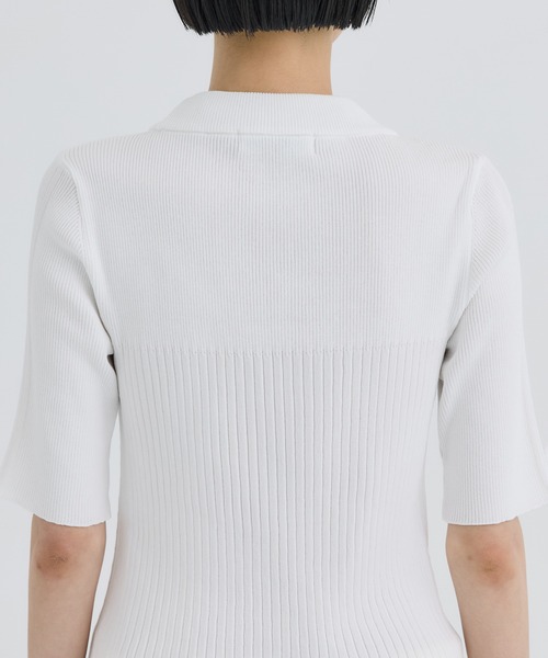 「WRAPINKNOT」 半袖ニット 000 ブルー レディース_画像6