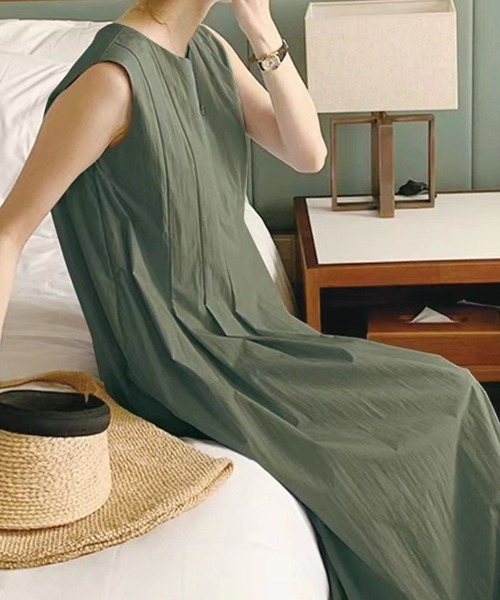 「CADBURY」 ノースリーブワンピース FREE ブラック レディース_画像3