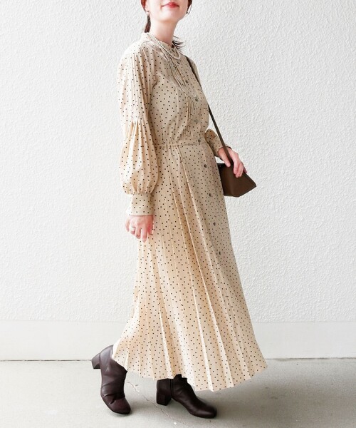 SHIPS（シップス） 長袖ワンピース MEDIUM ネイビー レディース