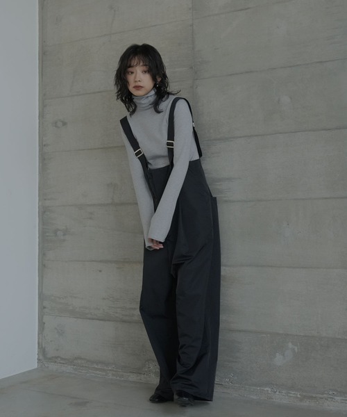 hellam（ヘラム） オーバーオール FREE ブラック レディース