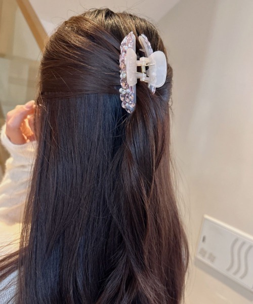 Port（ポート） ヘアクリップ 「 」 ビジュー＆パールデコ バンス