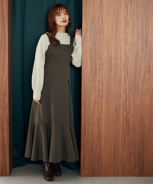 「mysty woman」 長袖ニット FREE ライトブルー レディース_画像4