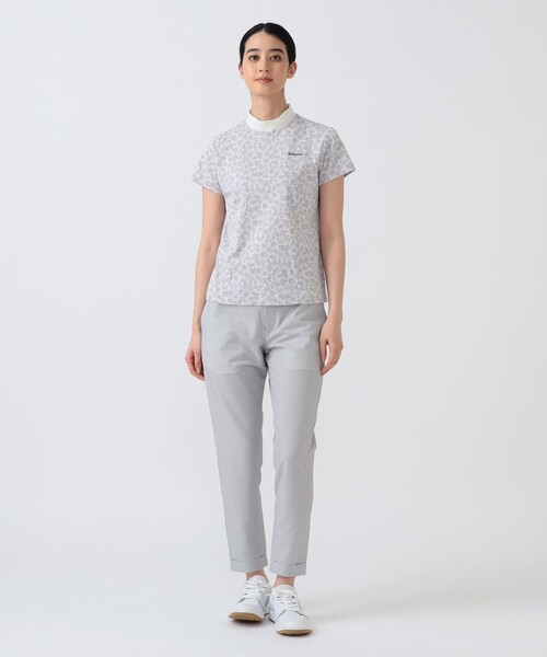 パンツ PURPLE LABEL / 裾ダブル ストライプ柄 ストレッチ パンツ レディース_3