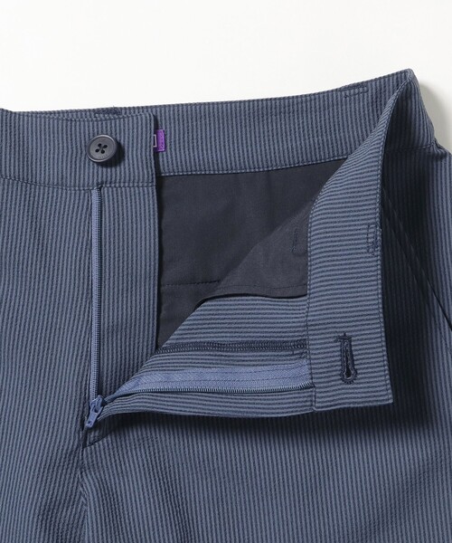 パンツ PURPLE LABEL / 裾ダブル ストライプ柄 ストレッチ パンツ レディース_18