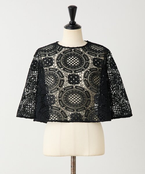 BEARDSLEY（ビアズリー） ポンチョ Bigモチーフレースポンチョ