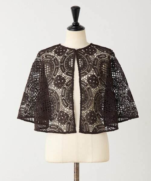 BEARDSLEY（ビアズリー） ポンチョ Bigモチーフレースポンチョ