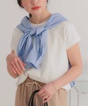 tシャツ 半袖 機能性カットソーフレンチスリー...の詳細画像1