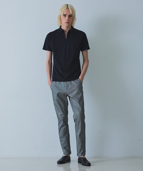 5351 POUR LES HOMMES パンツ ツイル テーパード スキニー パンツ