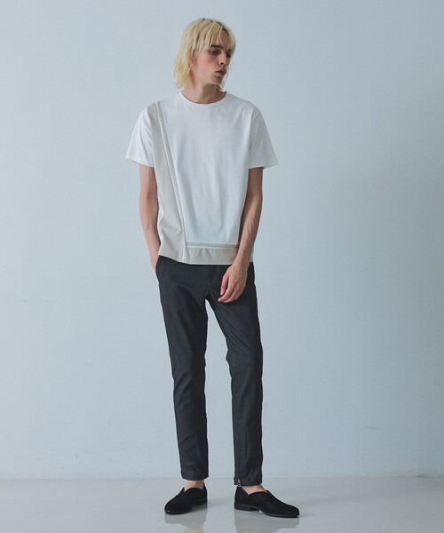 5351 POUR LES HOMMES パンツ ツイル テーパード スキニー パンツ