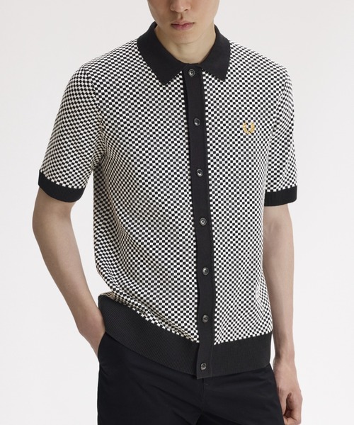 FRED PERRY（フレッドペリー） ポロシャツ Chequerboard Button