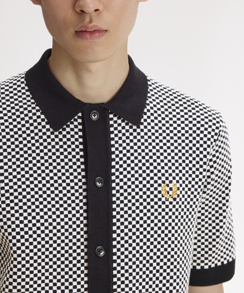 FRED PERRY（フレッドペリー） ポロシャツ Chequerboard Button