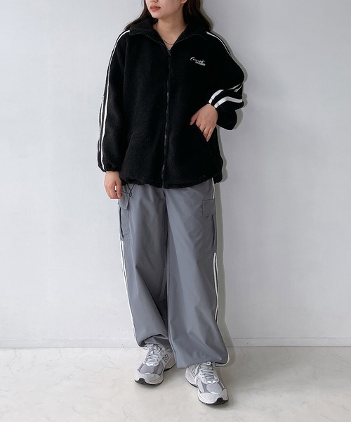 「AS KNOW AS plus」 ブルゾン FREE グレー レディース_画像3
