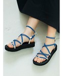 「Teva」 フラットサンダル 24 ブラック...の詳細画像4