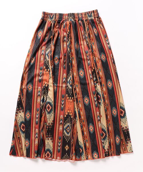 「チチカカ」 フレアスカート LARGE ブルー レディース_画像2