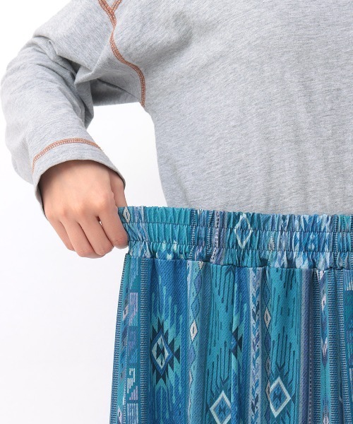 「チチカカ」 フレアスカート LARGE ブルー レディース_画像7