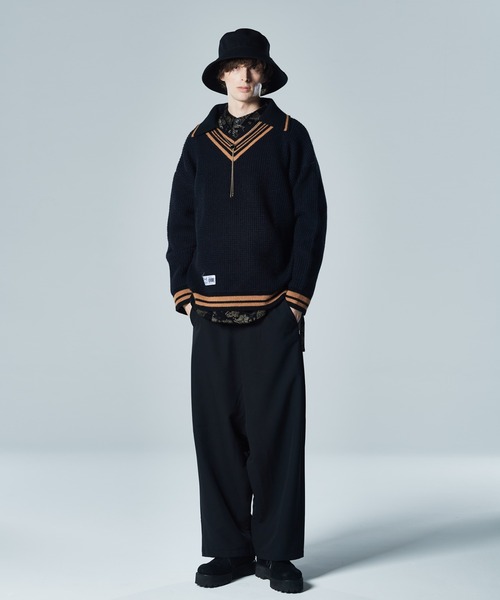 「glamb」 長袖ニット M ホワイト メンズの画像