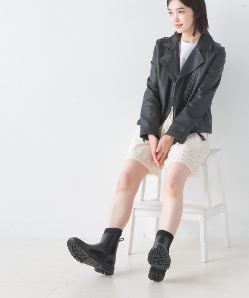 「OMNES」 レインブーツ X-SMALL ブラック レディース_画像3