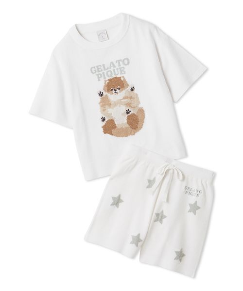 gelato pique（ジェラートピケ） パジャマ 「JUNIOR」ドッグジャガード